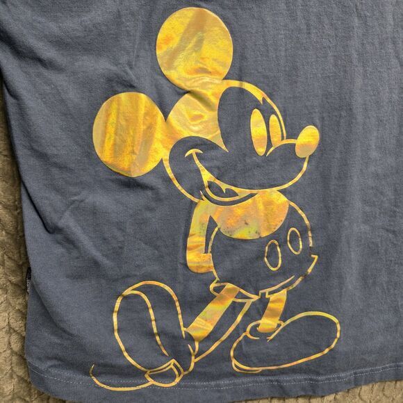 Disneyland Resort Spirit Jersey Adult XXL Peri Blue Iridescent Gold Mickey Mouse - Picture 9 of 9